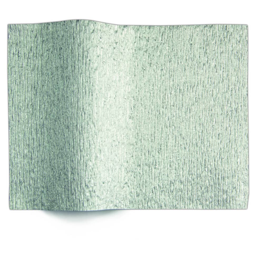 Floristen Krepppapier - 50 x 250 cm, Alu silber