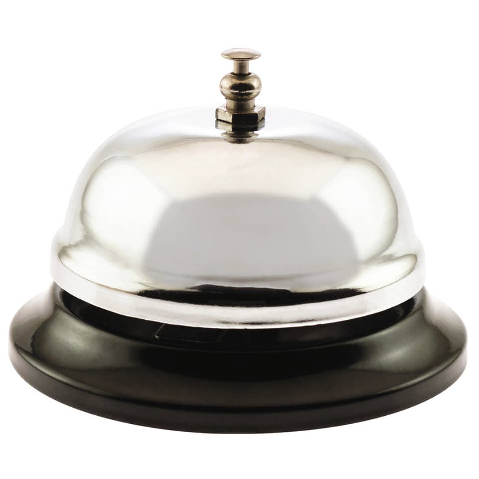 Rezeptionsglocke Ø 85mm silber