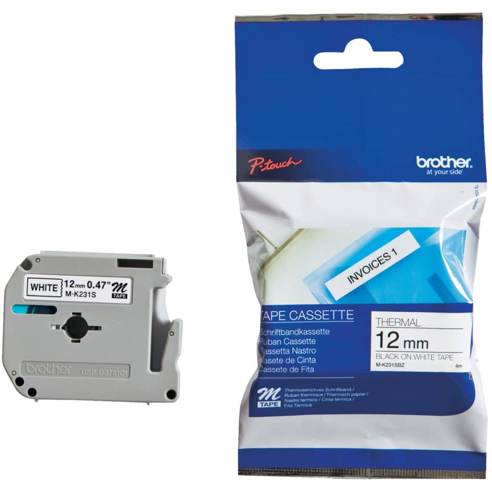 Original Brother DirectLabel schwarz auf weiss (MK-231,MK-231BZ)