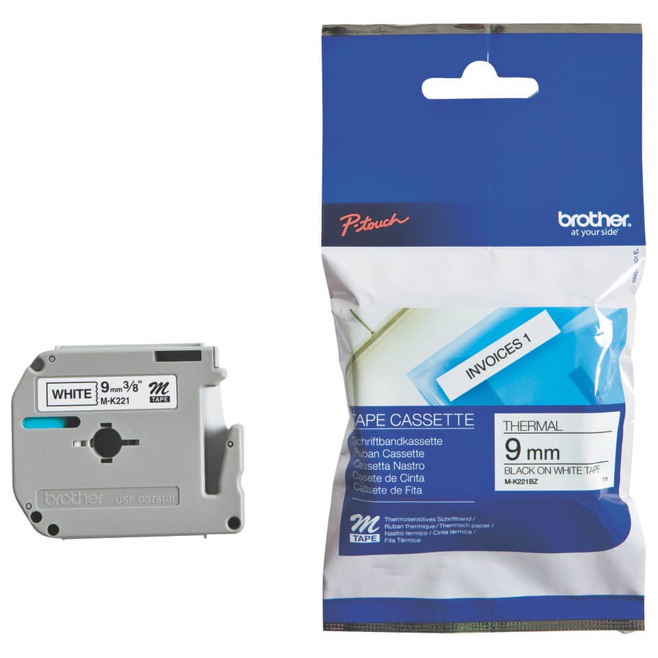 Original Brother DirectLabel schwarz auf weiss (MK-221BZ)