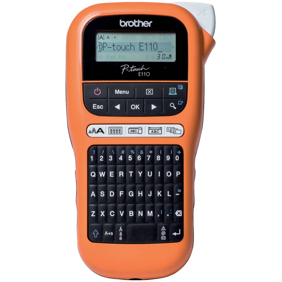 Beschriftungsgerät P-touch E110 für Schriftband: TZe 3.5 mm, 6 mm, 9 mm, 12 mm