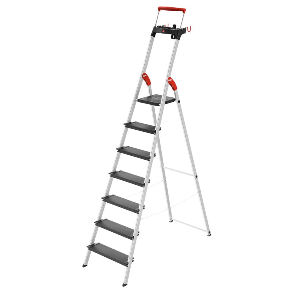 Alu-Sicherheitsleiter L100 TopLine - 7 Stufen