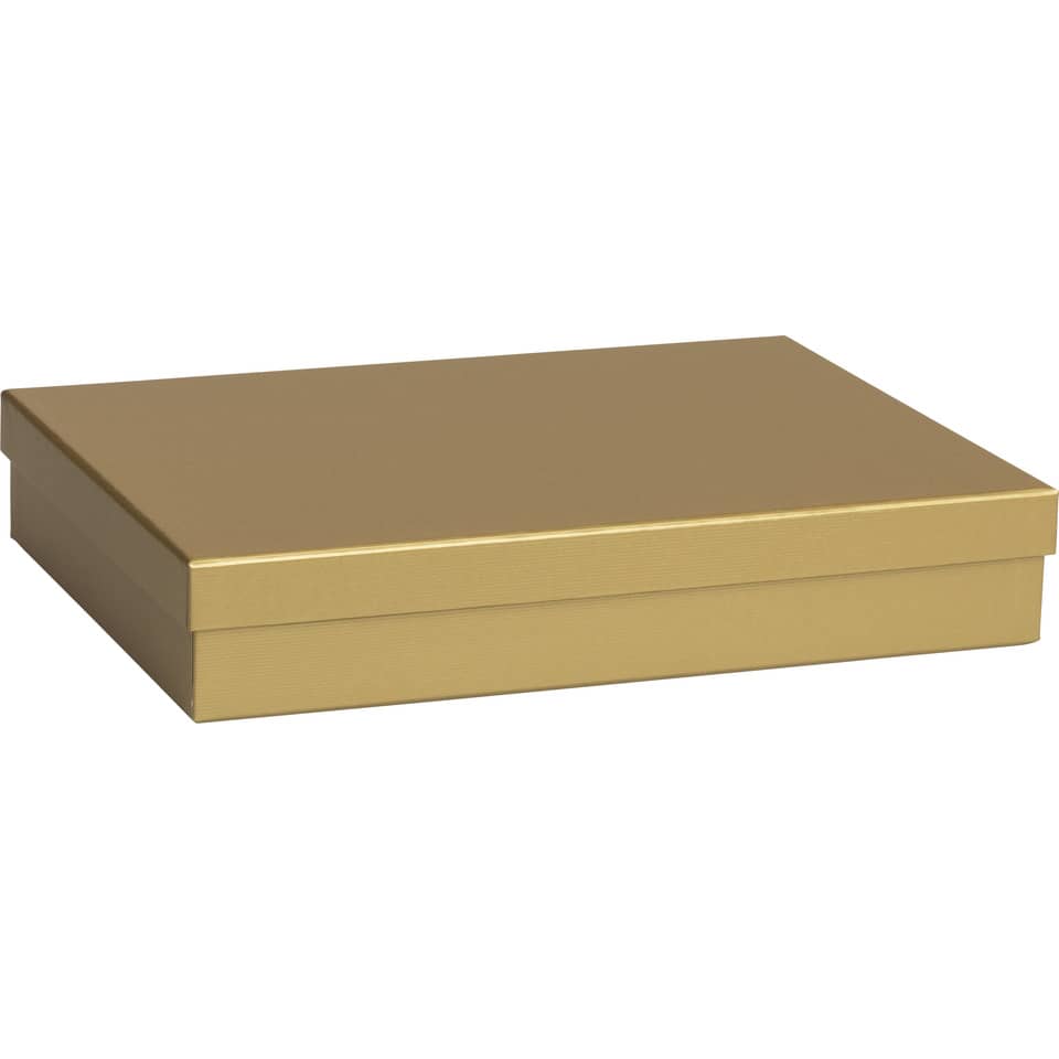 Geschenkkarton One Colour - 33 x 24 x 6 cm, gold