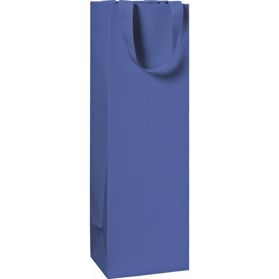 Flaschentragetasche One Colour - 11 x 36 x 10,5 cm, dunkelblau