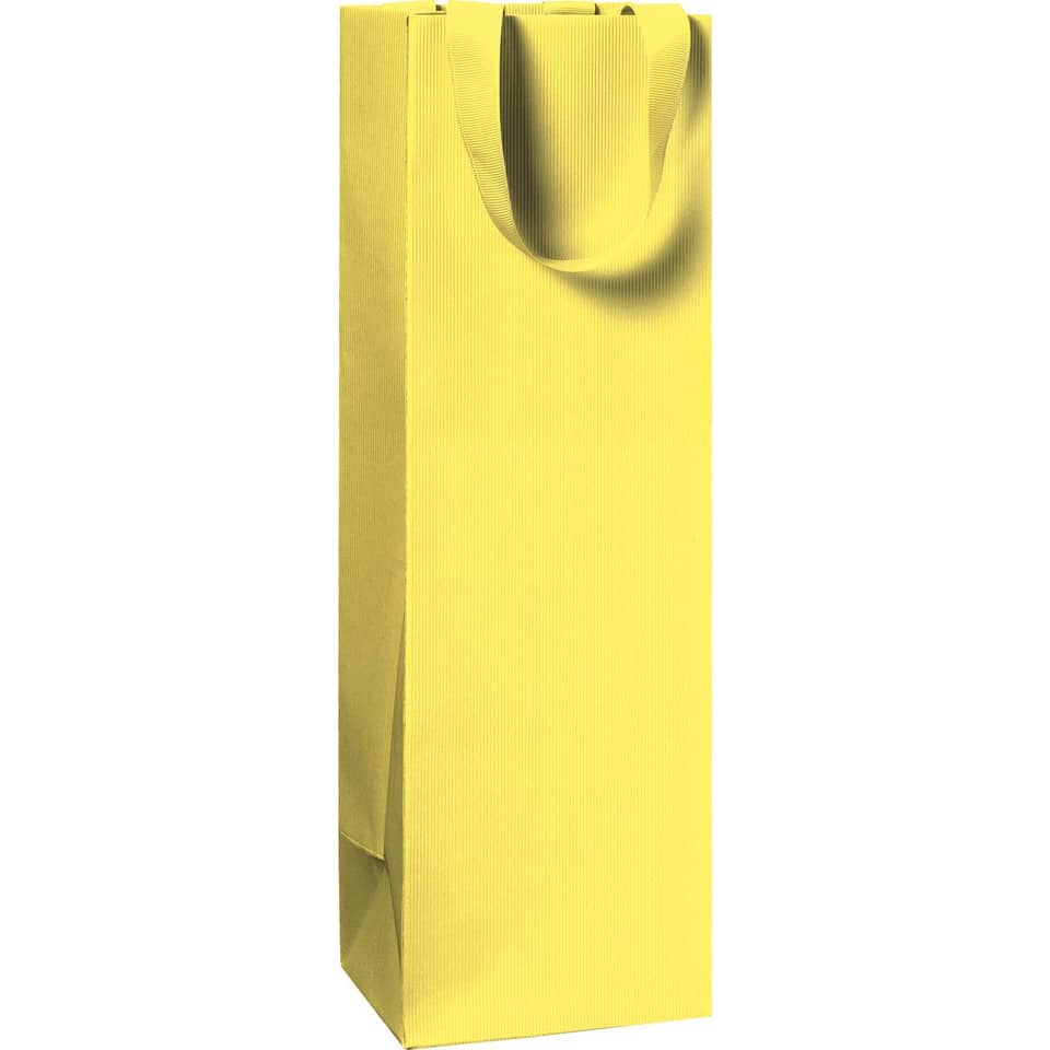 Flaschentragetasche One Colour - 11 x 36 x 10,5 cm, gelb