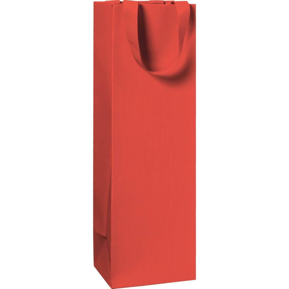 Flaschentragetasche One Colour - 11 x 36 x 10,5 cm, rot