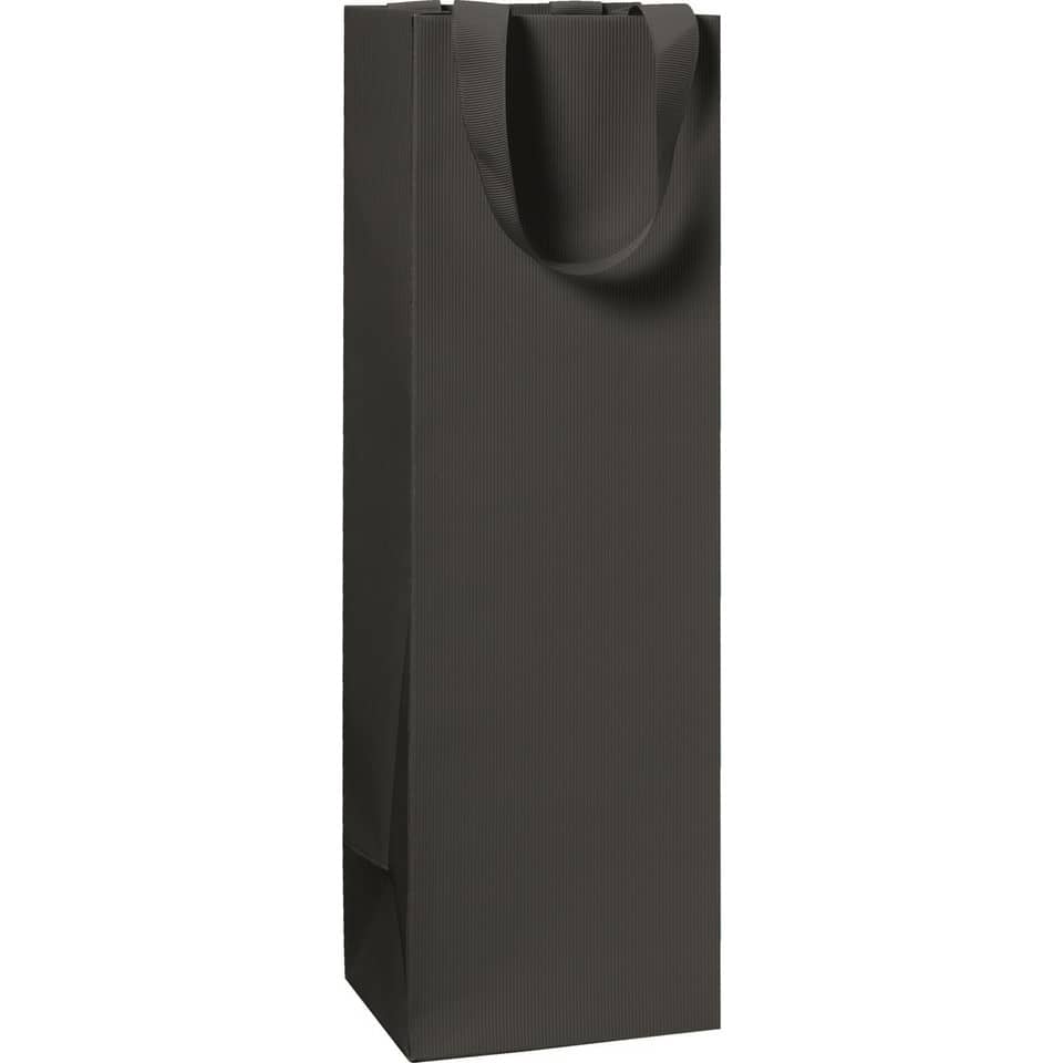 Flaschentragetasche One Colour - 11 x 36 x 10,5 cm, schwarz