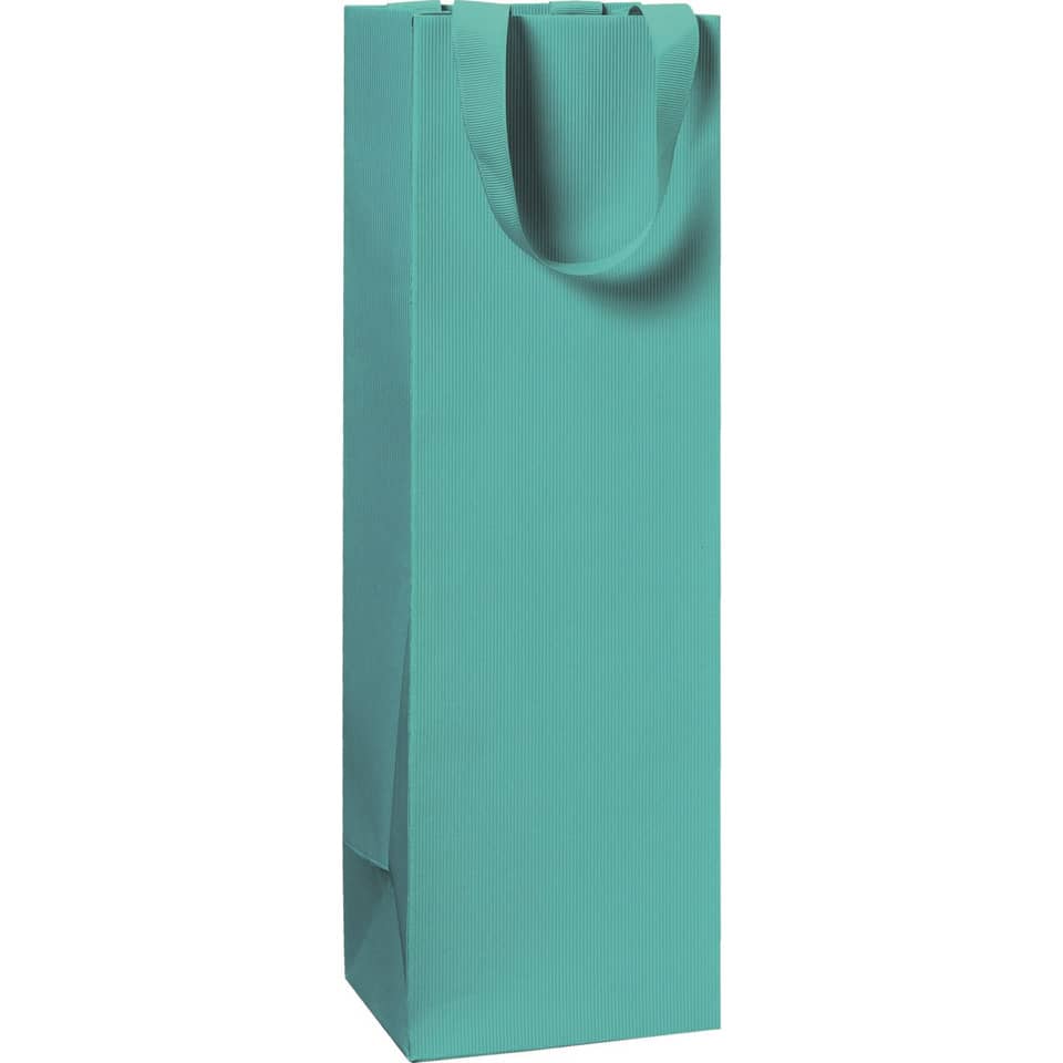 Flaschentragetasche One Colour - 11 x 36 x 10,5 cm, türkis
