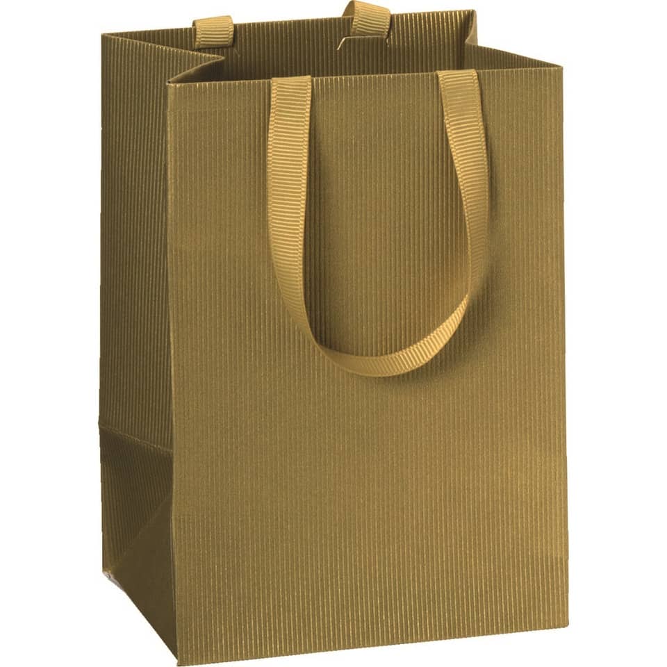 Geschenktragetasche One Colour - 10 x 14 x 8 cm, gold