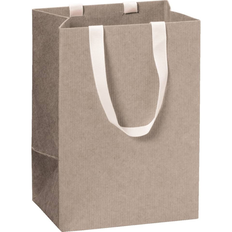 Geschenktragetasche One Colour - 10 x 14 x 8 cm, hellgrau