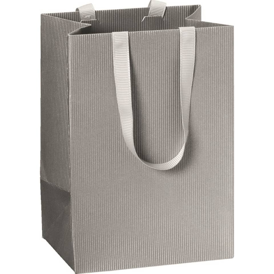Geschenktragetasche One Colour - 10 x 14 x 8 cm, silber