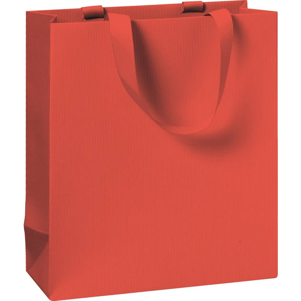 Geschenktragetasche One Colour - 18 x 21 x 8 cm, rot