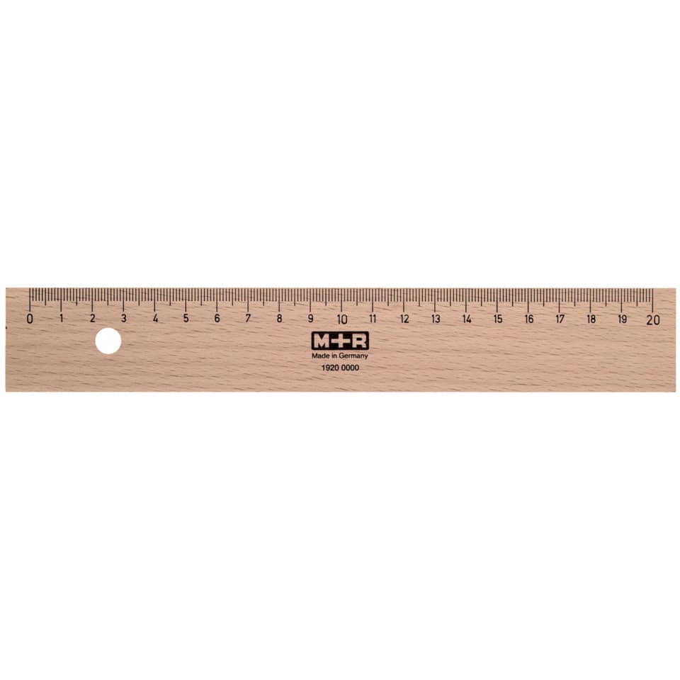 Holzlineal - 20 cm