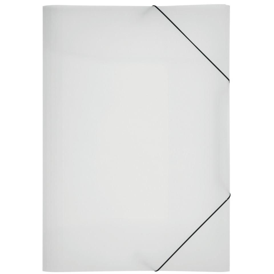 Gummizugmappe Lucy Basic - A4, transparent, PP, 3 Einschlagklappen