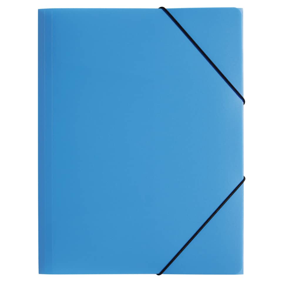 Gummizugmappe Lucy Colours - A4, PP, hellblau transluzent