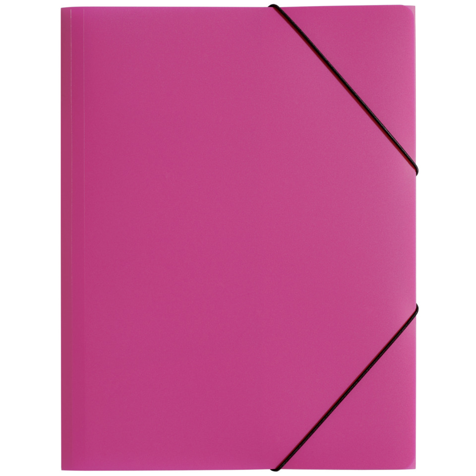 Gummizugmappe Lucy Colours - A4, PP, pink transluzent