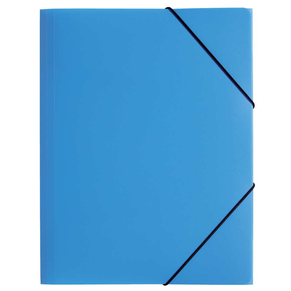 Gummizugmappe Lucy Colours - A3, PP, hellblau transluzent