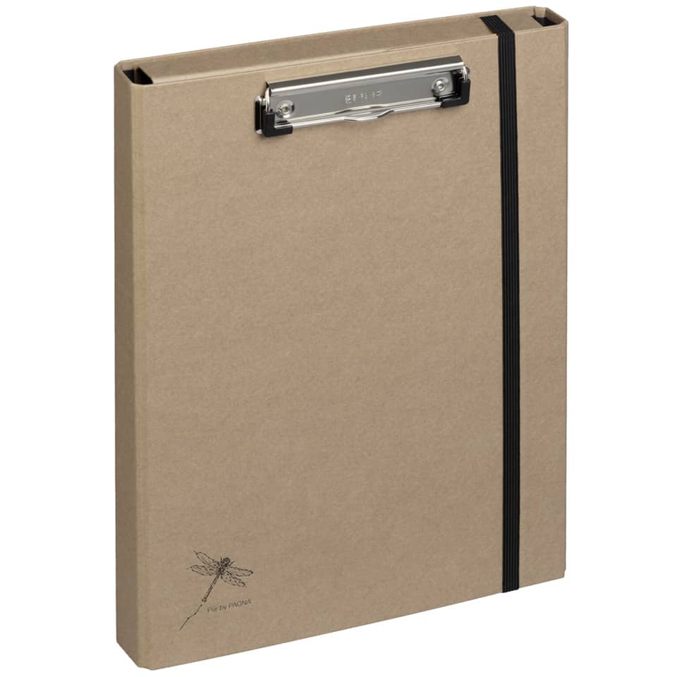 Duobox Pur Sammelbox/Klemmbrett - A4, Gummizug, Karton natur