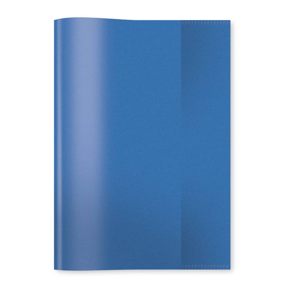 7483 Heftschoner PP - A5, transparent/blau