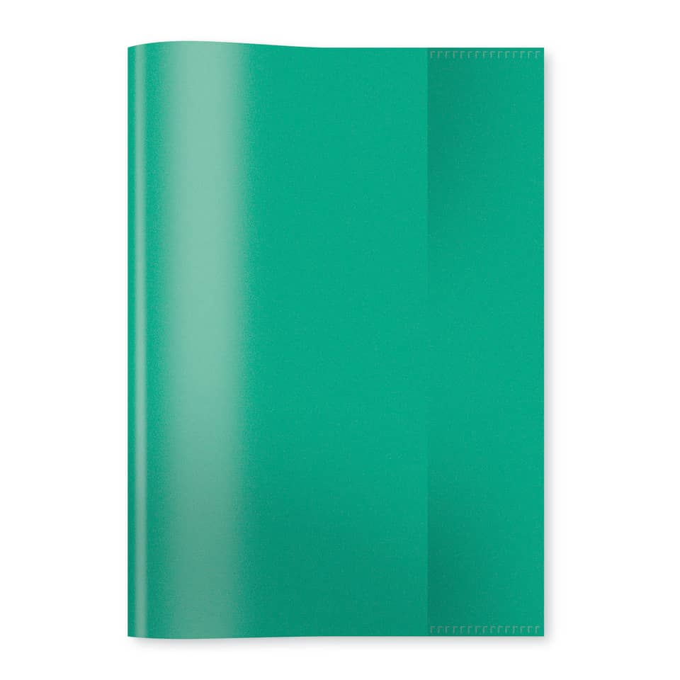 7485 Heftschoner PP - A5, transparent/grün