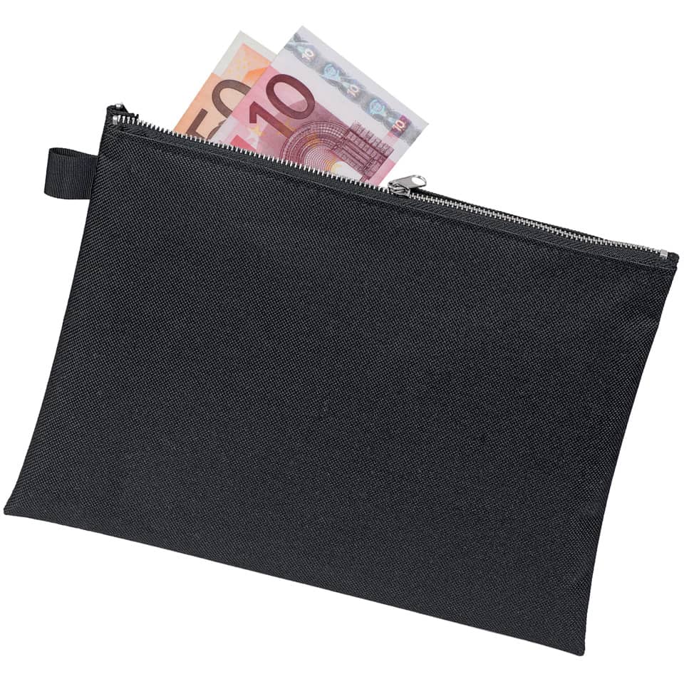 Bank- / Transporttasche - für A5, Stoff, schwarz