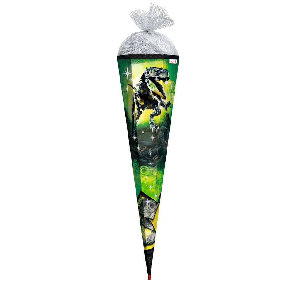 Schultüte Robo-Rex - eckig, 85 cm