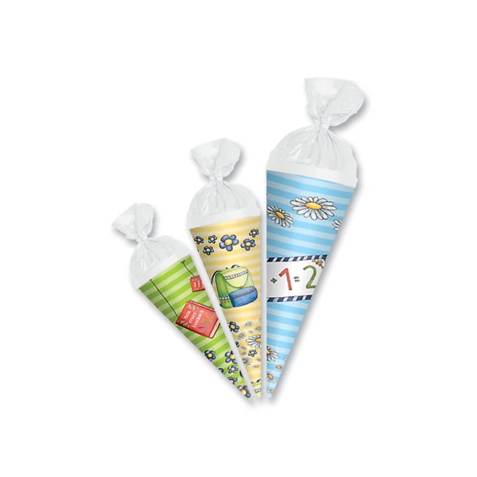 Schultüte - 10-15 cm, 3er Set