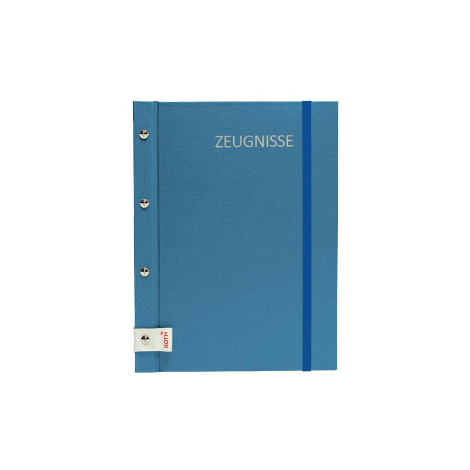 Zeugnismappe - 12 Hüllen, blau