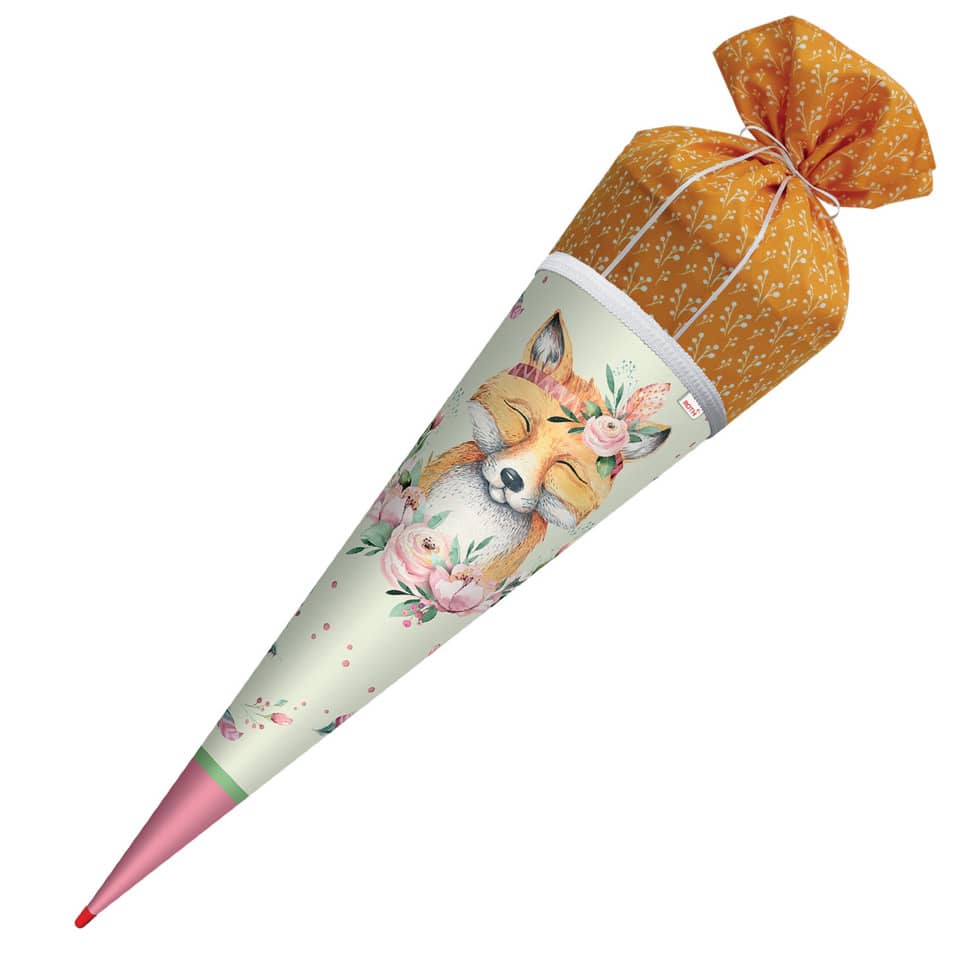 Schultüte Funny Fuchs - rund, 70 cm
