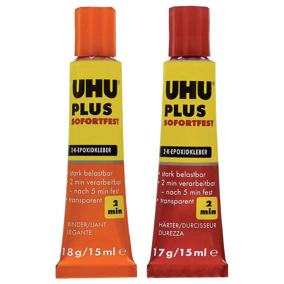 PLUS SOFORTFEST, 2-Komponenten-Epoxidharzkleber, ohne Lösungsmittel, 35 g