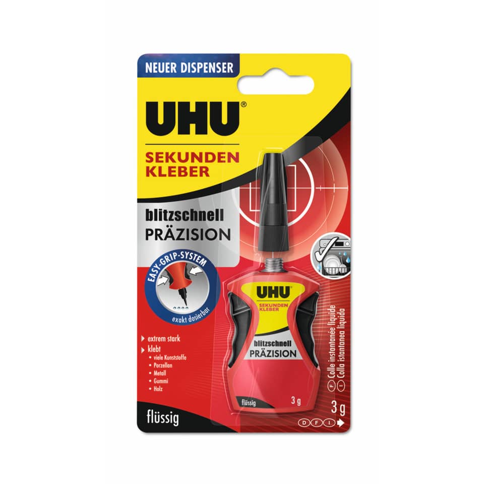Sekundenkleber blitzschnell Präzision flüssig  - 3 g, Blister