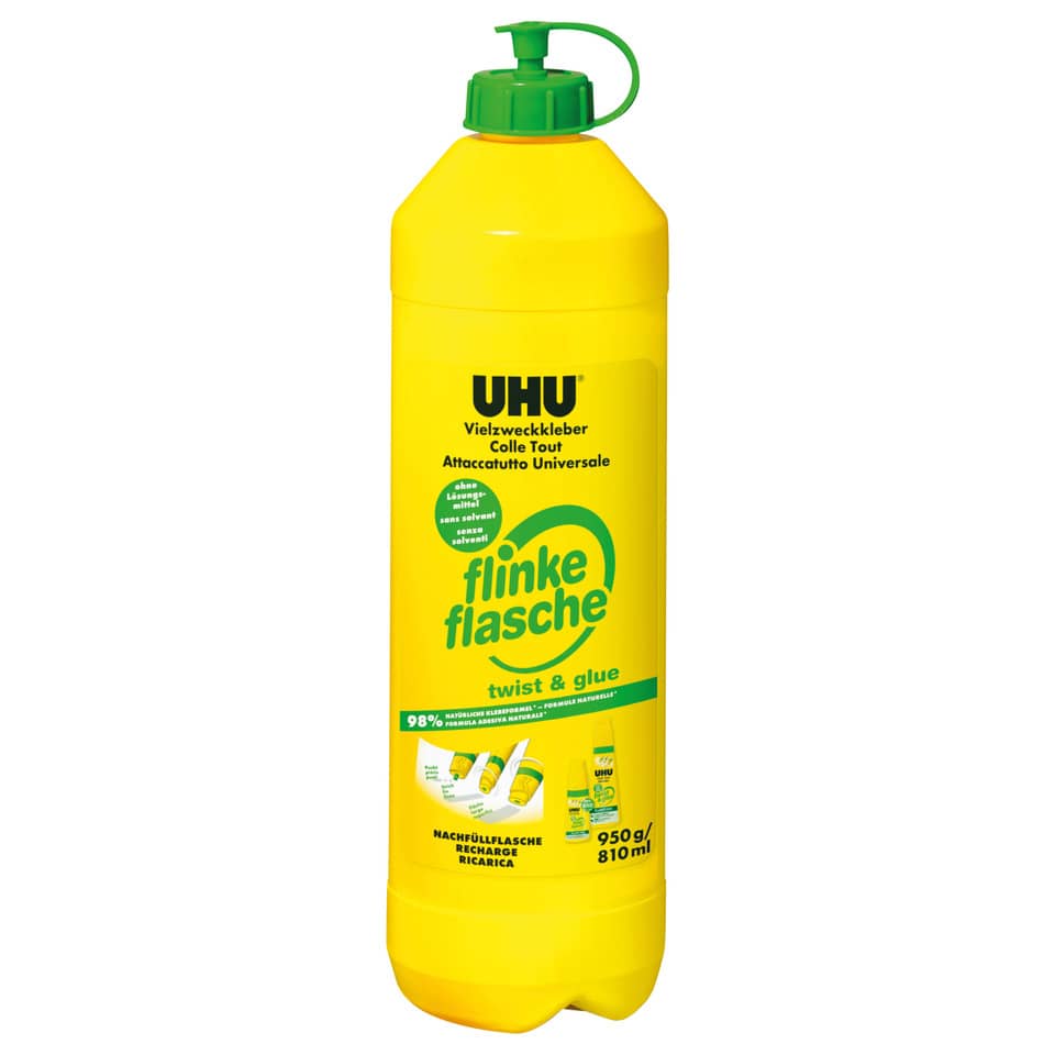 VIELZWECKKLEBER flinke Flasche ReNATURE Nachfüllflasche ohne Lösungsmittel 950 g