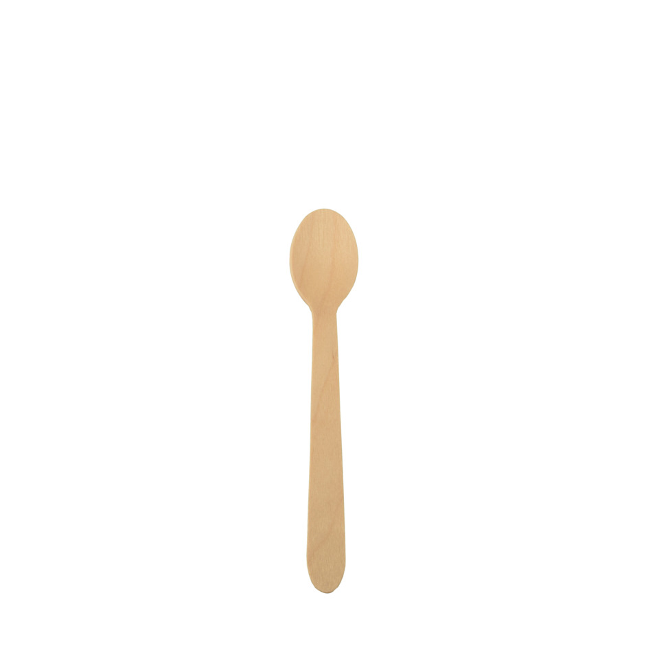 Einweg Kaffeelöffel Holz Pure - 11 cm, 100 Stück, kompostierbar