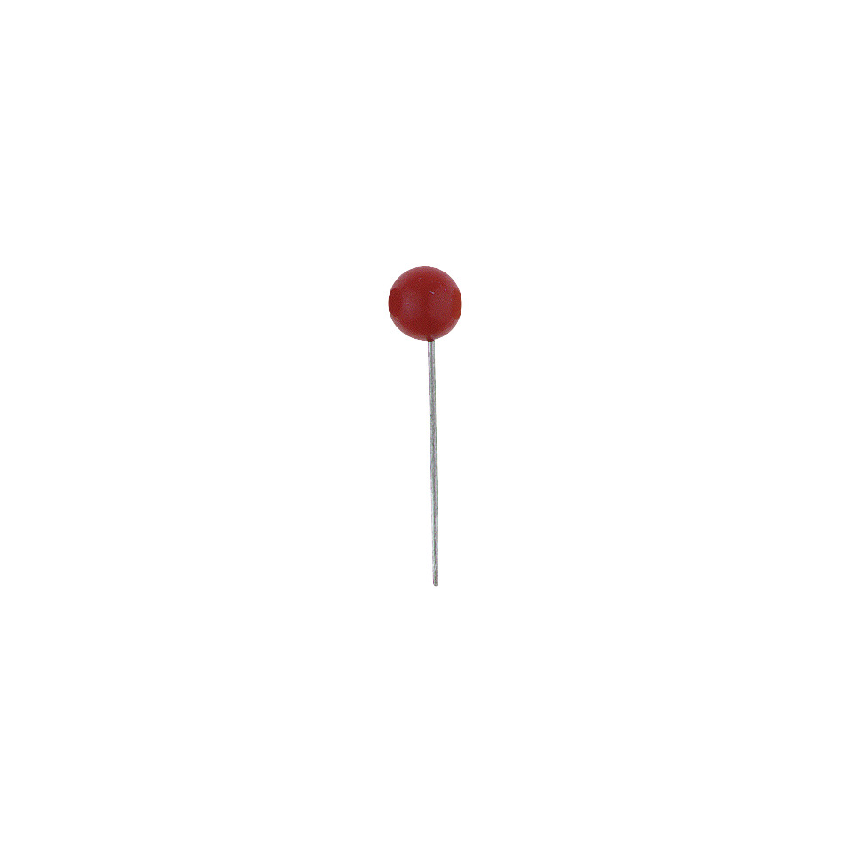 Markiernadel, 16 mm, 5 x 5 mm, Rot, Dose mit 100 Stück