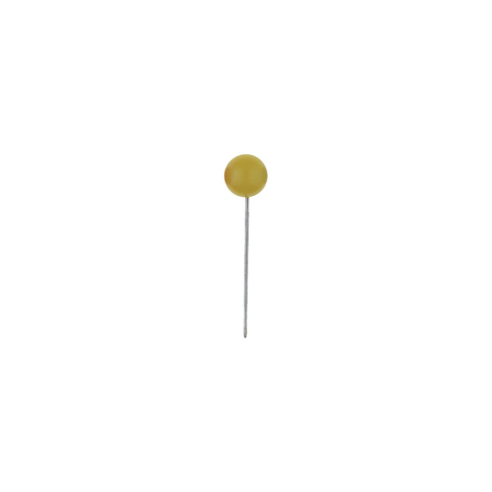 Markiernadel, 16 mm, 5 x 5 mm, Gelb, Dose mit 100 Stück