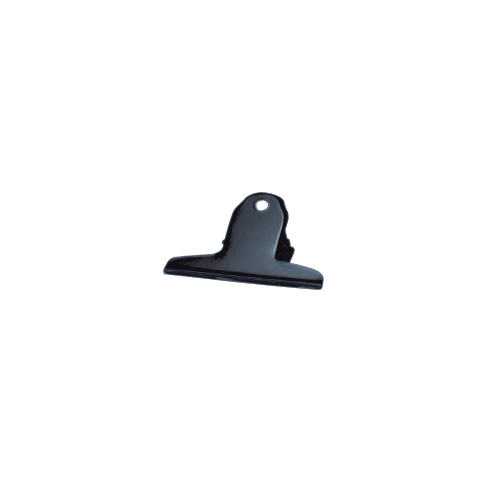 Briefklemmern - Metall lackiert, 75 mm, Klemmvolumen 25 mm, schwarz, 10 Stück