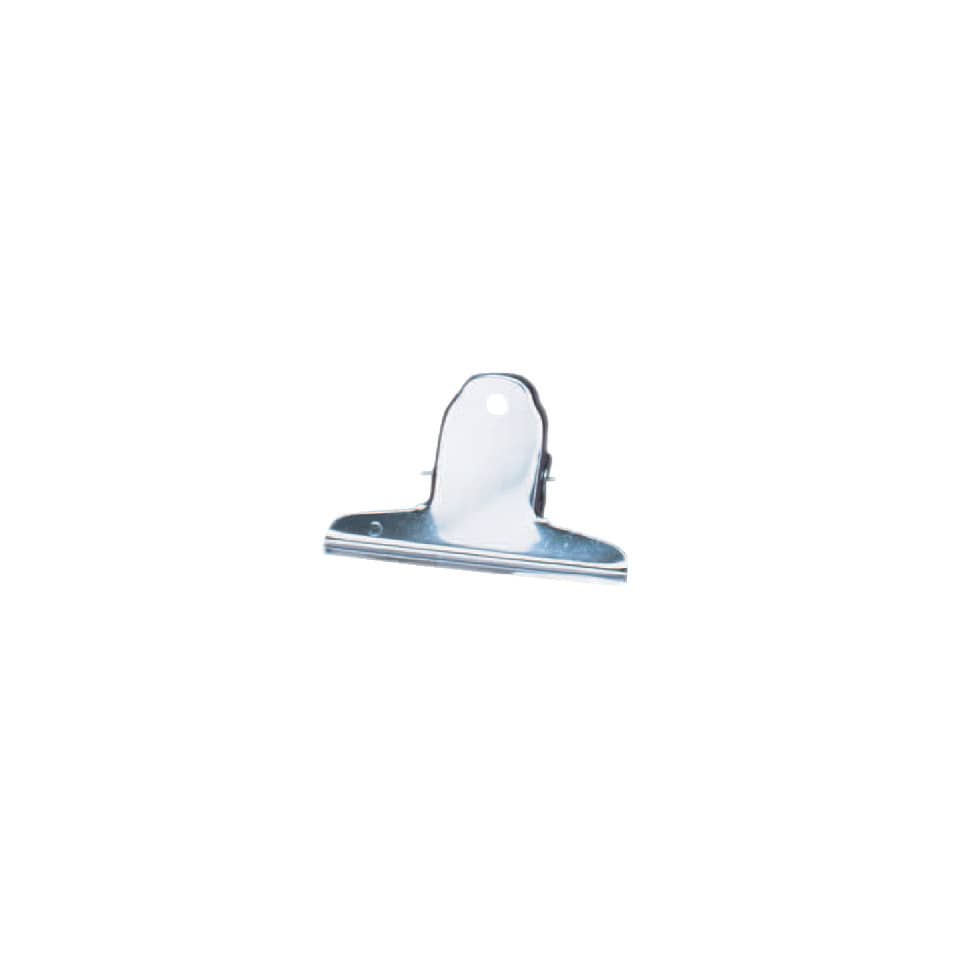Briefklemmern - Metall lackiert, 75 mm, Klemmvolumen 25 mm, vernickelt, 10 Stück