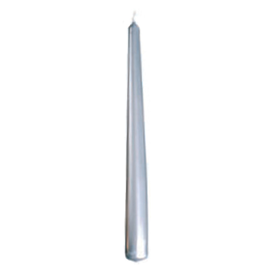 Spitzkerzen - Ø25 mm, Höhe 250 mm, silber