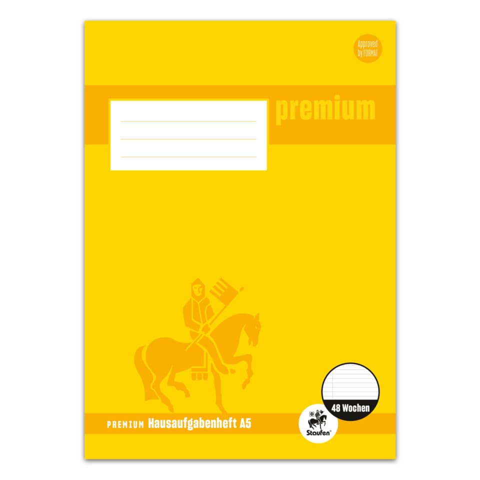 Hausaufgabenheft PREMIUM Academy - A5, 90 g/qm, 48 Blatt