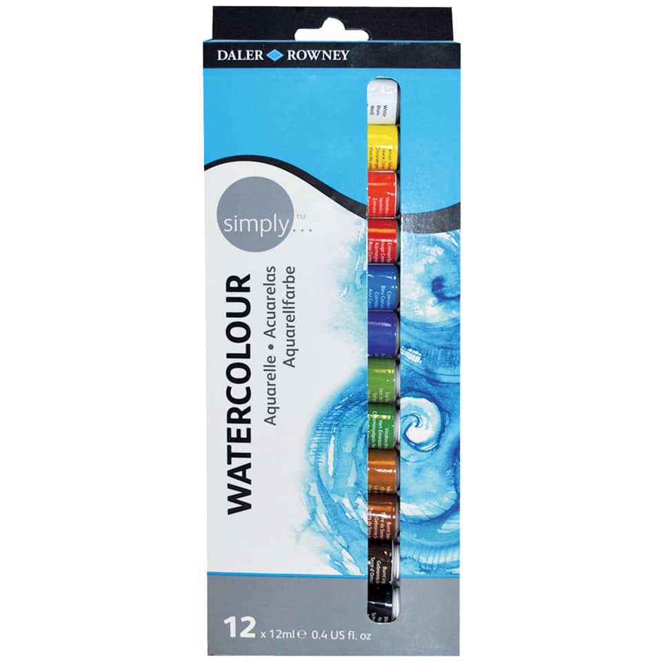 Aquarellfarben Simply - 12x 12 ml sortiert