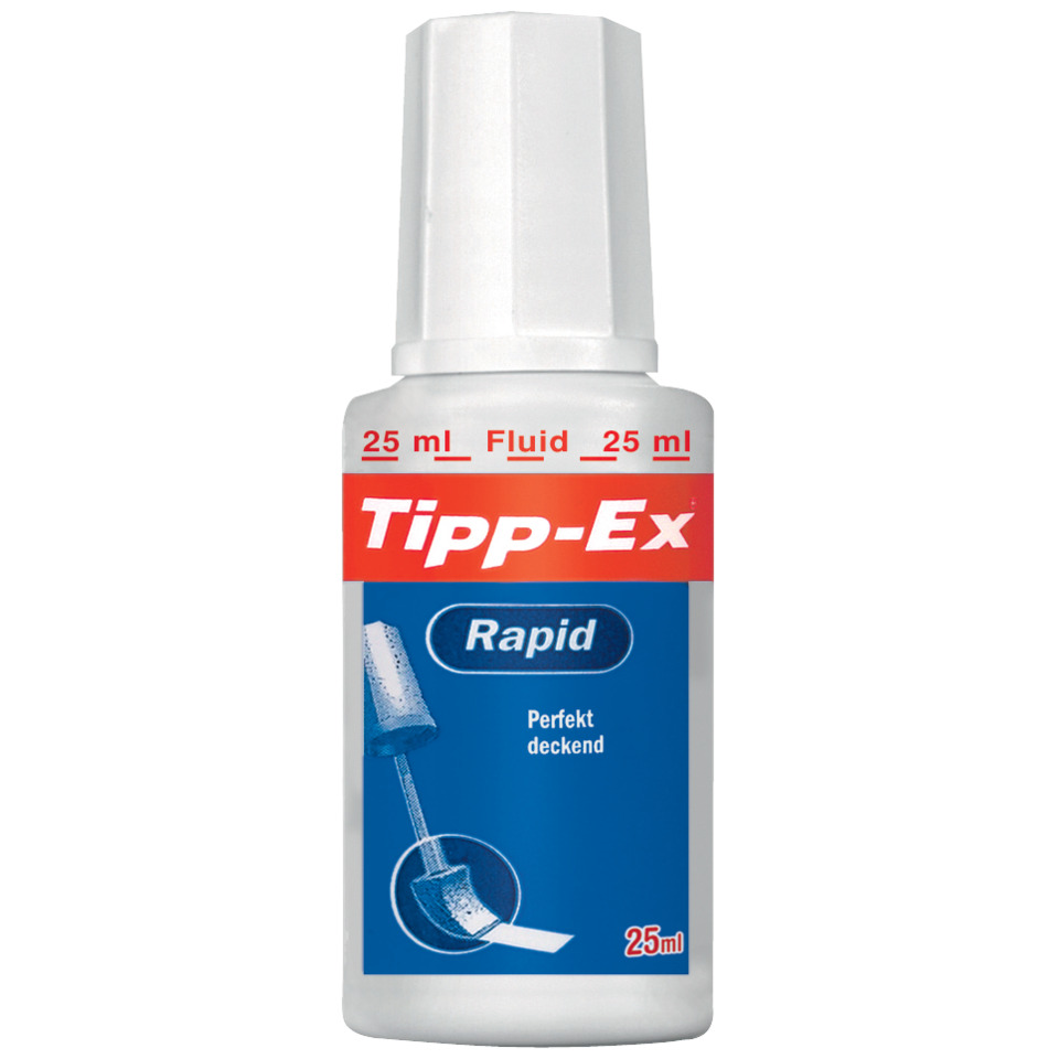 Korrekturfluid Rapid - Flasche à 25ml, weiß