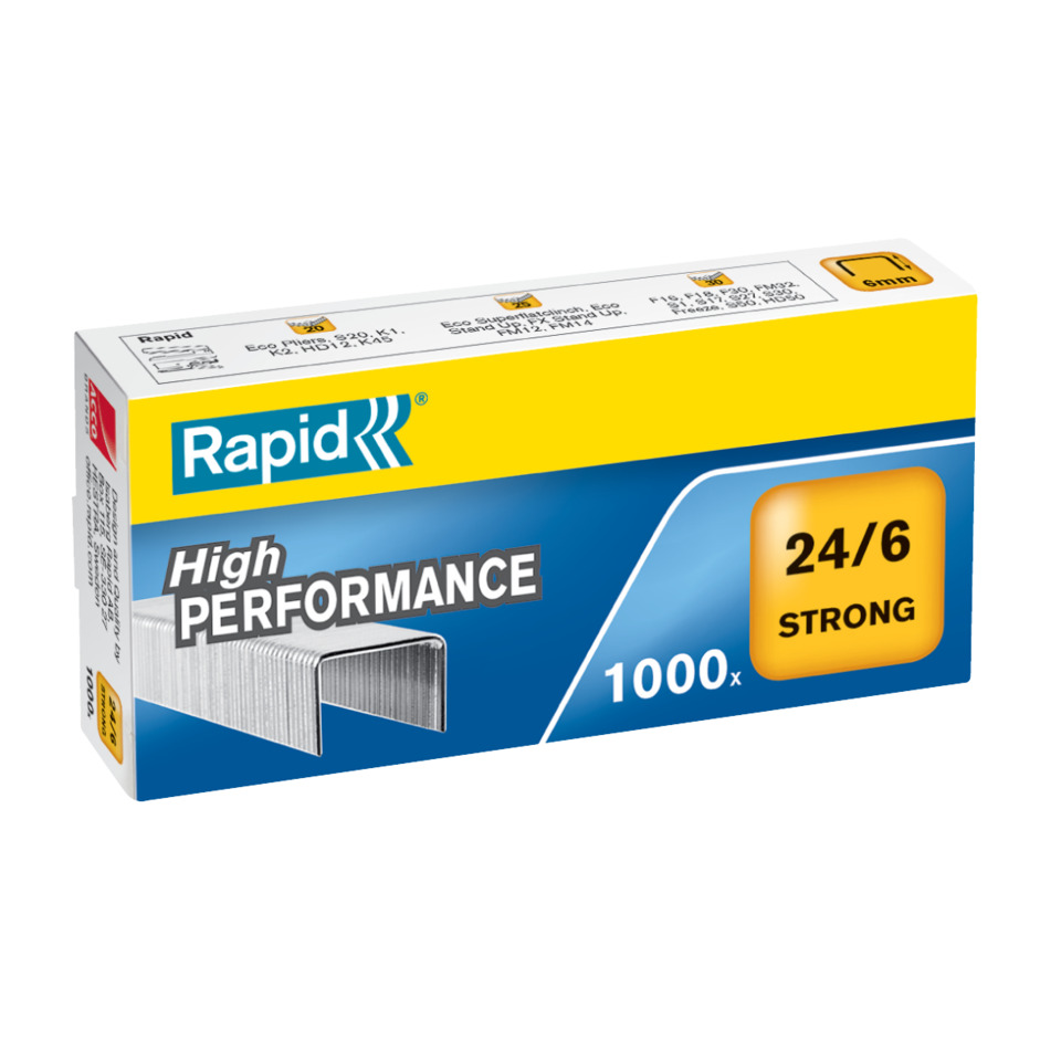 Heftklammern 24/6mm Strong, verzinkt, 1000 Stück