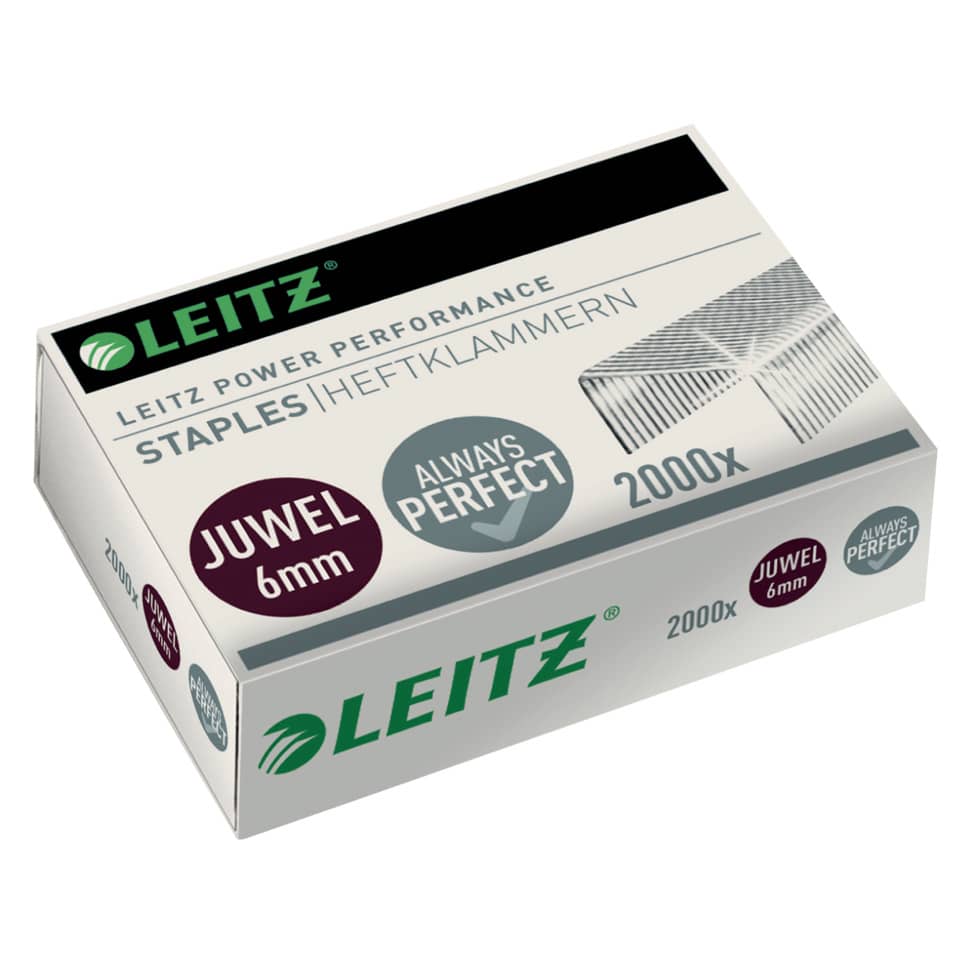 Heftklammern Juwel - 6 mm, 2000 Stück, verzinkt