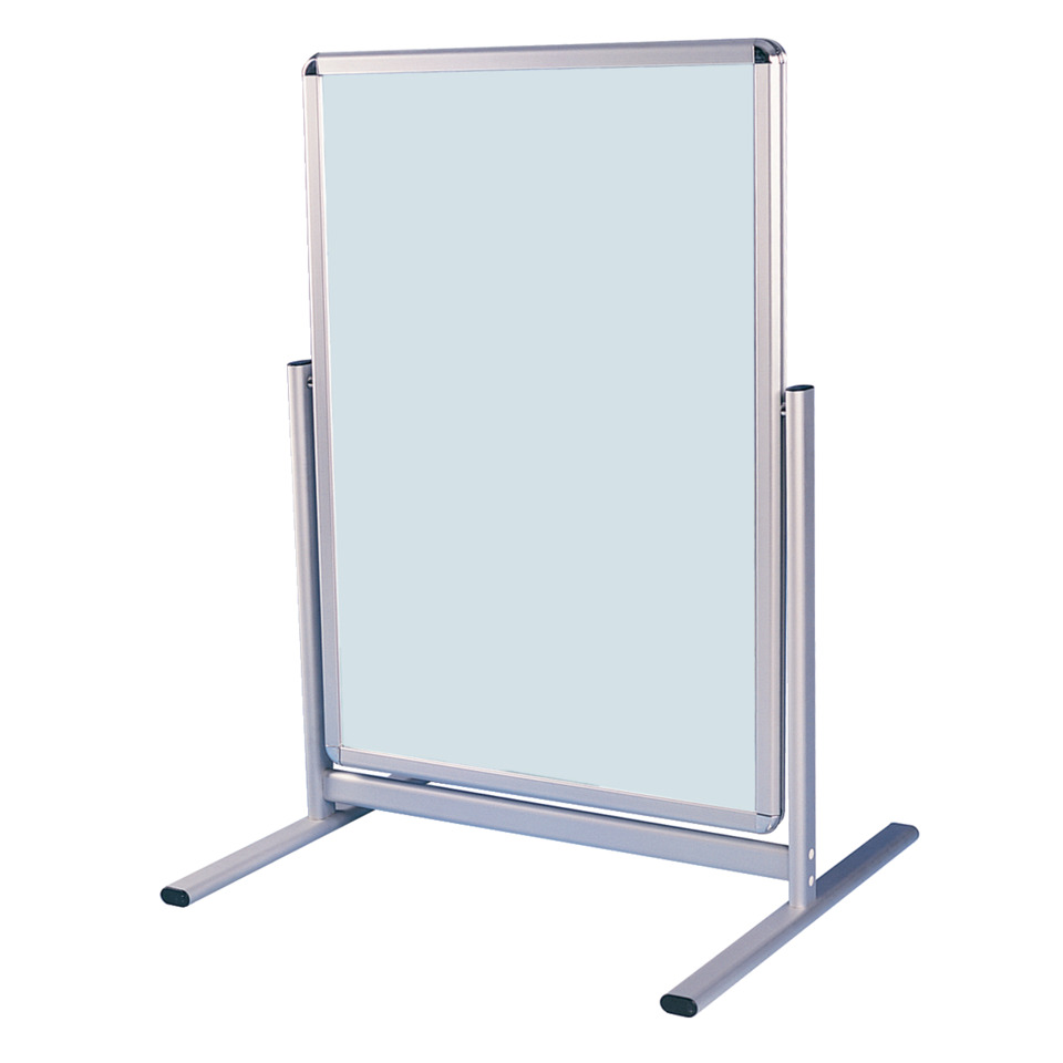 Kundenstopper Outdoor - A1, silber