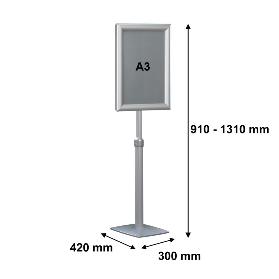 Infodisplay Universal - A3, 30 x 131 x 42 cm