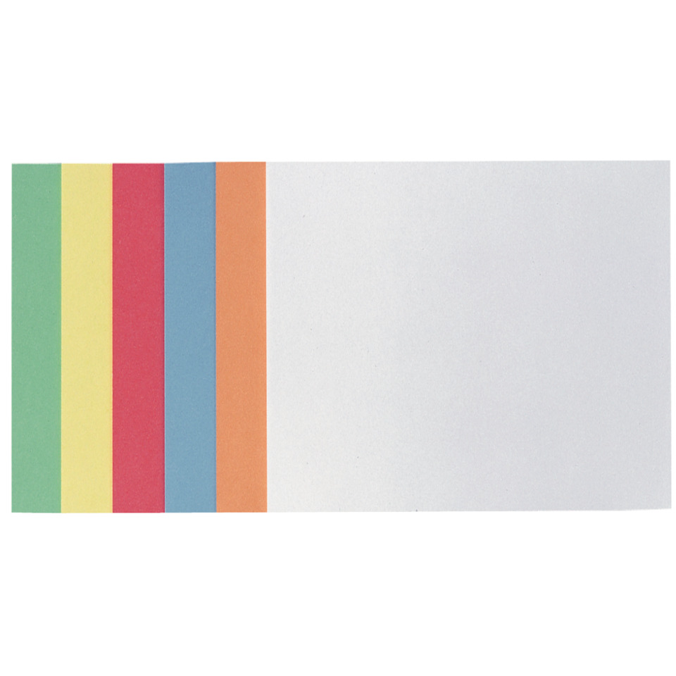 selbstklebende Moderationskarte - Rechteck, 200 x 149 mm, Farbkombinationen, 300 Stück