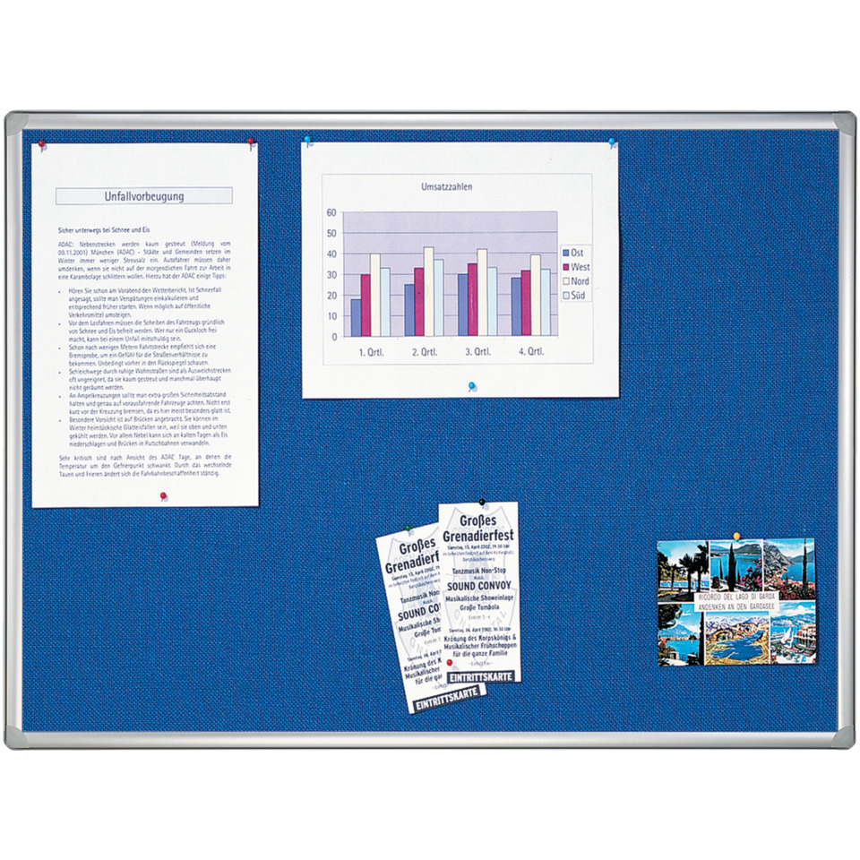 Textiltafel PRO - 90 x 60 cm, blau