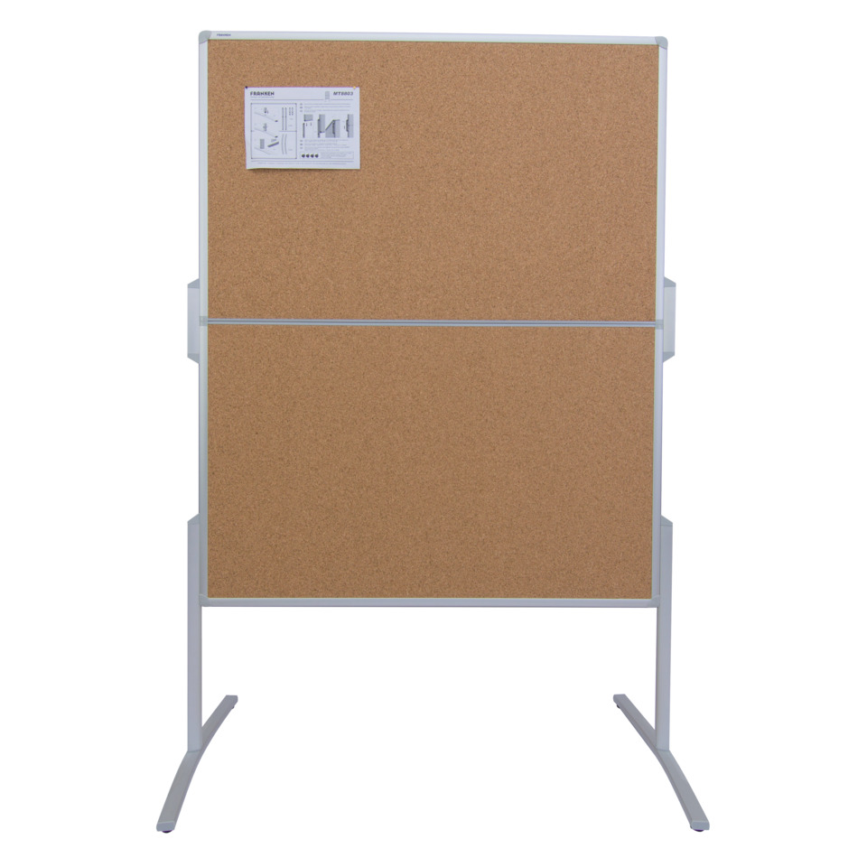 Moderationstafel PRO - 120 x 150 cm, Kork/Kork, klappbar