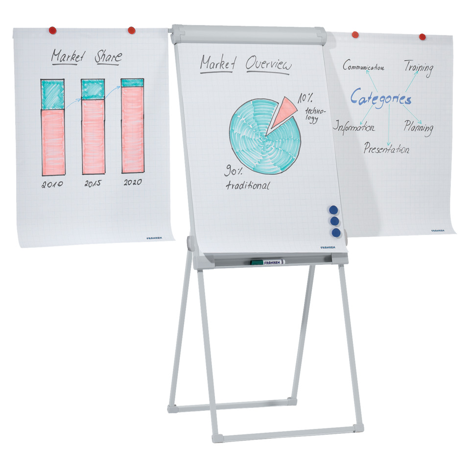 Flipchart PRO Standard - 4-Bein, 67 x 95 cm