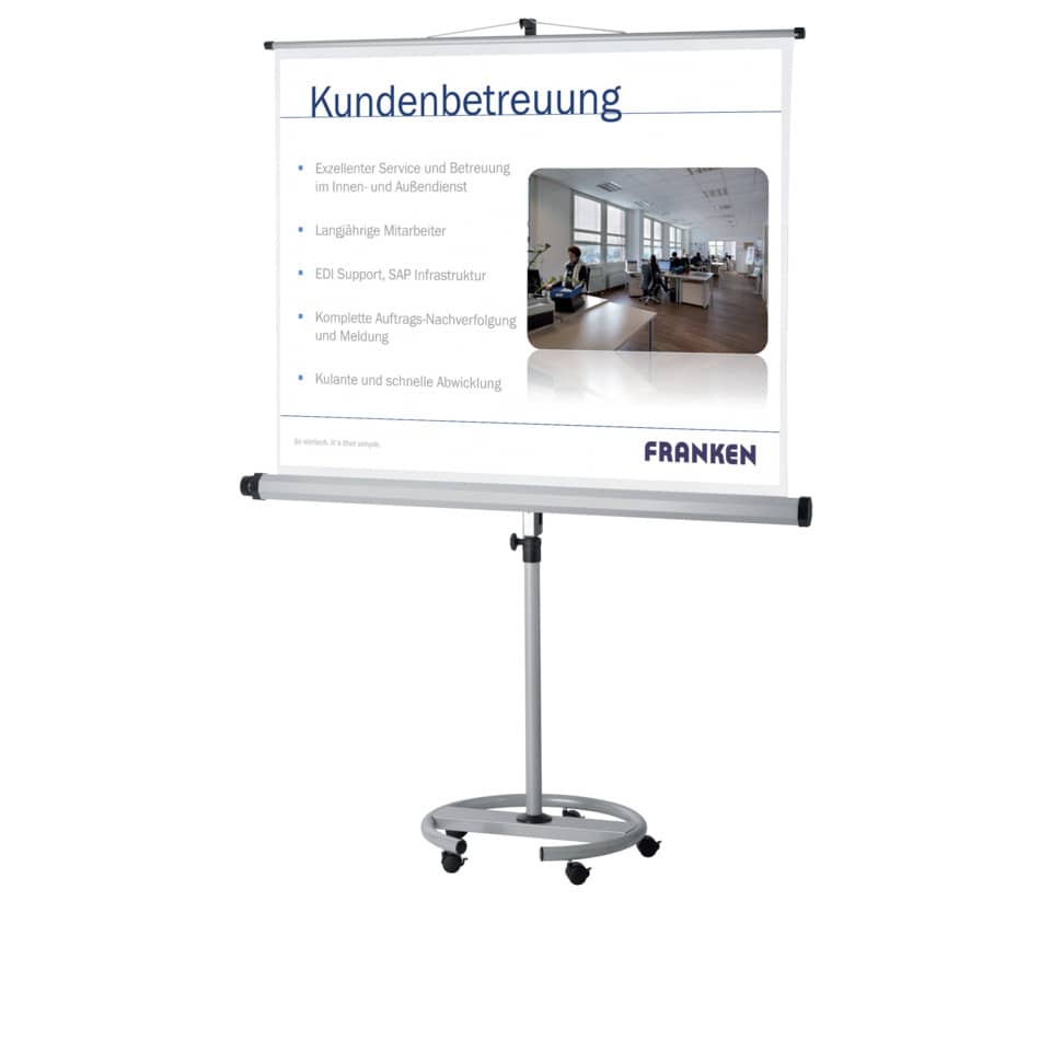 Stativleinwand Mobil - 200 x 200 cm